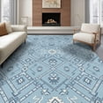 thumbnail image 1 of ODIKA 8'x10' Ultra-Soft Area Rug, Farmhouse Lattice Southwestern Throw Checkered Boho Geometric Playful Expressive None Washable, Bare feet friendly, Silk-Touch for Bedroom, Under Sectional, 1 of 7