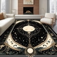 thumbnail image 1 of ODIKA 8'x10' Ultra-Soft Area Rug, Gothic Tarot Haul Mystical Stars Damask Corridor Grey Mens Decorations None Washable, Bare feet friendly, Silk-Touch for Bedroom, Under Sectional, 1 of 7