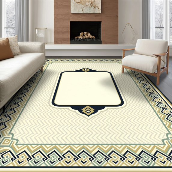 ODIKA 8'x10' Ultra-Soft Area Rug, Personalized Picture Circle Layout Exact Alfombra Personalizada None Washable, Bare feet friendly, Silk-Touch for Bedroom, Under Sectional