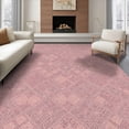 thumbnail image 1 of ODIKA 8'x10' Ultra-Soft Area Rug, Pink Purple Dusty Plaid Ornamental Motif Geometric Checkered None Washable, Bare feet friendly, Silk-Touch for Bedroom, Under Sectional, 1 of 7