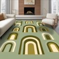 thumbnail image 1 of ODIKA 8'x10' Ultra-Soft Area Rug, Sage Throw Contemporary Geometric Arch Stacked Portal Entryway None Washable, Bare feet friendly, Silk-Touch for Bedroom, Under Sectional, 1 of 7
