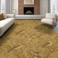 thumbnail image 1 of ODIKA 8'x10' Ultra-Soft Area Rug, Shaped Retro Chinoiserie Border Solid Geometric Patterned Round Flowing Dynamic None Washable, Bare feet friendly, Silk-Touch for Bedroom, Under Sectional, 1 of 7