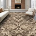 thumbnail image 1 of ODIKA 8'x10' Ultra-Soft Area Rug, Spotted Distressed Farmhouse Motif Salt Speckled Southwestern Flowing Dynamic None Washable, Bare feet friendly, Silk-Touch for Bedroom, Under Sectional, 1 of 7