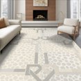 thumbnail image 1 of ODIKA 8'x10' Ultra-Soft Area Rug, Spotted Patchwork Quadrant Grid Bold Interlocking Frame Geometric Flowing None Washable, Bare feet friendly, Silk-Touch for Bedroom, Under Sectional, 1 of 7
