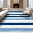 thumbnail image 1 of ODIKA 8'x10' Ultra-Soft Area Rug, Striped Horizontal Band Even Spacing Scandinavian Stripes None Washable, Bare feet friendly, Silk-Touch for Bedroom, Under Sectional, 1 of 7