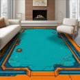 ODIKA 8'x10' Ultra-Soft Area Rug, Teal Charcoal Gaming Pixel Art ...