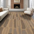 thumbnail image 1 of ODIKA 8'x10' Warm Earth Tones Brown Geometric Design Washable Area Rug Abstract Pattern with Modern Flair Non-Slip Chair-Friendly Mat for Dining Room, Large Office, Lounge, 1 of 7