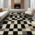 thumbnail image 1 of ODIKA 8'x10' Washable Area Rug Alfombras Contemporary Mosaic Grid Structured Interlocking Para for Living Room, Under Sectional, Family , Durable, Non-Slip, 1 of 7
