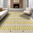 thumbnail image 1 of ODIKA 8'x10' Washable Area Rug Classroom Pencil Coquette Ribbon Border Teacher Preschool School Flowing Dynamic for Dining Room, Large Office, Lounge, Non-Slip Chair-Friendly Mat, 1 of 7