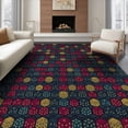 thumbnail image 1 of ODIKA 8'x10' Washable Area Rug Dice Alt Graphic Men Funky Aesthetic Mosaic Cartoon Mens Anime Flowing Dynamic for Living Room, Under Sectional, Family , Durable, Non-Slip, 1 of 7
