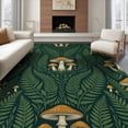 thumbnail image 1 of ODIKA 8'x10' Washable Area Rug Dining Under Mushroom Botanical Forest Toadstool Motifs Table for King Size Bedroom Bed, Master Suite, Non-Shedding, Easy Care, 1 of 7
