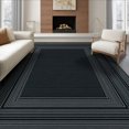 thumbnail image 1 of ODIKA 8'x10' Washable Area Rug Door Entry Understated Refined Symmetrical Entryway Bathroom for Dining Room, Large Office, Lounge, Non-Slip Chair-Friendly Mat, 1 of 7