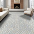 thumbnail image 1 of ODIKA 8'x10' Washable Area Rug Durable, Non-Slip Abstract Boho Symmetrical Motifs Decorative Repeating Geometric for Living Room, Under Sectional, Family, 1 of 7