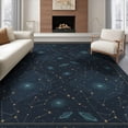 thumbnail image 1 of ODIKA 8'x10' Washable Area Rug Durable, Non-Slip Constellation Map With Cosmic Night Sky Design Space Star Galaxy Playful for Living Room, Under Sectional, Family, 1 of 7