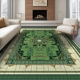 thumbnail image 1 of ODIKA 8'x10' Washable Area Rug Durable, Non-Slip Graphic Men Bold Borders Funky Bathroom Designer Anime Mens Cartoon for Living Room, Under Sectional, Family, 1 of 7