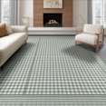 thumbnail image 1 of ODIKA 8'x10' Washable Area Rug Durable, Non-Slip Mint Sage Checked Gingham Grid Checkered Geometric Farmhouse for Living Room, Under Sectional, Family, 1 of 7