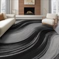 thumbnail image 1 of ODIKA 8'x10' Washable Area Rug Durable, Non-Slip Modern Abstract Flowing Ombre Accents And Asymmetrical Movement for Living Room, Under Sectional, Family, 1 of 7