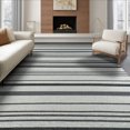 thumbnail image 1 of ODIKA 8'x10' Washable Area Rug Durable, Non-Slip Striped Farmhouse With Even Repeating Bands And Clean Border for Living Room, Under Sectional, Family, 1 of 7