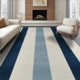 thumbnail image 1 of ODIKA 8'x10' Washable Area Rug Durable, Non-Slip Striped Vintage Colorblock Panel Retro Border Boho Bands Faded for Living Room, Under Sectional, Family, 1 of 7