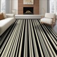 thumbnail image 1 of ODIKA 8'x10' Washable Area Rug Durable, Non-Slip Under Stripe Irregular Rhythm Contrast Doormat Entry Layering for Living Room, Sectional, Family, 1 of 7