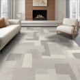 thumbnail image 1 of ODIKA 8'x10' Washable Area Rug Extra Minimalist Contemporary Asymmetrical Scattered Shapes Large for Dining Room, Office, Lounge, Non-Slip Chair-Friendly Mat, 1 of 7