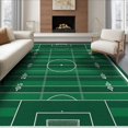 thumbnail image 1 of ODIKA 8'x10' Washable Area Rug Football Sideline Marker Championship Field Layout Footaball for King Size Bedroom Under Bed, Master Suite, Non-Shedding, Easy Care, 1 of 7