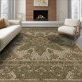 thumbnail image 1 of ODIKA 8'x10' Washable Area Rug Forest Terracotta Bold Geometric Decorative Border Sage Alfombra for Living Room, Under Sectional, Family , Durable, Non-Slip, 1 of 7