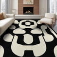 thumbnail image 1 of ODIKA 8'x10' Washable Area Rug Geometric Contemporary Interlocking Arch Abstract Mid Century for Dining Room, Large Office, Lounge, Non-Slip Chair-Friendly Mat, 1 of 7