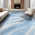 thumbnail image 1 of ODIKA 8'x10' Washable Area Rug Grey Tan Painterly Asymmetrical Motif Scattered Dot Alfombras for Living Room, Under Sectional, Family , Durable, Non-Slip, 1 of 7