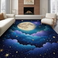 thumbnail image 1 of ODIKA 8'x10' Washable Area Rug Large Galaxy Starry Planets Motif Planetary Stars Themed Science for King Size Bedroom Under Bed, Master Suite, Non-Shedding, Easy Care, 1 of 7