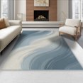 thumbnail image 1 of ODIKA 8'x10' Washable Area Rug Large Inspired Flowing Asymmetrical Composition Muted Purple for Living Room, Under Sectional, Family , Durable, Non-Slip, 1 of 7