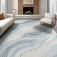 thumbnail image 1 of ODIKA 8'x10' Washable Area Rug Modern Abstract Design Featuring Gentle Watercolor And Fluid Shapes for King Size Bedroom Under Bed, Master Suite, Non-Shedding, Easy Care, 1 of 7