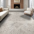 thumbnail image 1 of ODIKA 8'x10' Washable Area Rug Neutral Farmhouse Boho Faded Print Motifs Ivory Beige Dining for Living Room, Under Sectional, Family , Durable, Non-Slip, 1 of 7