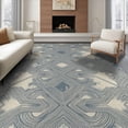 thumbnail image 1 of ODIKA 8'x10' Washable Area Rug Non-Shedding, Easy Care, Abstract Farmhouse Distressed Tonal Brushwork Plush Large Grey Refined for King Size Bedroom Under Bed, Master Suite, 1 of 7