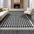 thumbnail image 1 of ODIKA 8'x10' Washable Area Rug Non-Shedding, Easy Care, Checkered Geometric Dot Interlocking Border Entry Music Long for King Size Bedroom Under Bed, Master Suite, 1 of 7
