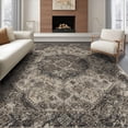 thumbnail image 1 of ODIKA 8'x10' Washable Area Rug Non-Shedding, Easy Care, Cream Boho Deep Tones Base Symmetrical Layout Academia Farmhouse for King Size Bedroom Under Bed, Master Suite, 1 of 7