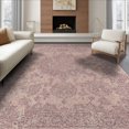 thumbnail image 1 of ODIKA 8'x10' Washable Area Rug Non-Shedding, Easy Care, Distressed Damask Boho Detail Ornate Scrolling Border Vintage Flowing Dynamic for King Size Bedroom Under Bed, Master Suite, 1 of 7