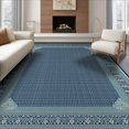 thumbnail image 1 of ODIKA 8'x10' Washable Area Rug Non-Shedding, Easy Care, Front Geometric Door Interlocking Ru Trellis Tasseled Boho Entrance for King Size Bedroom Under Bed, Master Suite, 1 of 6