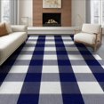 thumbnail image 1 of ODIKA 8'x10' Washable Area Rug Non-Shedding, Easy Care, Layering Striped Welcome Plaid Border Front Door Large Rectangular for King Size Bedroom Under Bed, Master Suite, 1 of 7