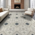 thumbnail image 1 of ODIKA 8'x10' Washable Area Rug Non-Shedding, Easy Care, Patchwork Interlocking Mosaic Abstract Blocks Geometric Spotted Refined for King Size Bedroom Under Bed, Master Suite, 1 of 7