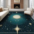 thumbnail image 1 of ODIKA 8'x10' Washable Area Rug Non-Shedding, Easy Care, Space Galaxy Constellation With Night Sky Stars And Star Motif for King Size Bedroom Under Bed, Master Suite, 1 of 7