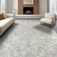 thumbnail image 1 of ODIKA 8'x10' Washable Area Rug Non-Slip Chair-Friendly Mat Boho Distressed Dining Motif Featuring Symmetrical Ornament Layout for Room, Large Office, Lounge, 1 of 7