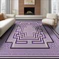 thumbnail image 1 of ODIKA 8'x10' Washable Area Rug Non-Slip Chair-Friendly Mat Greece Greek Key Geometric Fretwork Farmhouse Border Meander for Dining Room, Large Office, Lounge, 1 of 7