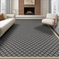 thumbnail image 1 of ODIKA 8'x10' Washable Area Rug Non-Slip Chair-Friendly Mat Interlocking Symmetrical Motif Neutral Toned Decorative Floor for Dining Room, Large Office, Lounge, 1 of 7