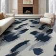 thumbnail image 1 of ODIKA 8'x10' Washable Area Rug Non-Slip Chair-Friendly Mat Modern Abstract Decorative Surface Muted Neutral Brushwork Style for Dining Room, Large Office, Lounge, 1 of 7