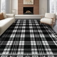 thumbnail image 1 of ODIKA 8'x10' Washable Area Rug Under Rectangular Doormat Interlocking Graphic Artwork Layering for Dining Room, Large Office, Lounge, Non-Slip Chair-Friendly Mat, 1 of 7