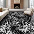 thumbnail image 1 of ODIKA 8'x10' Washable Area Rug Snack Spotted Marbled Abstract Patchwork Bold Motif Cow Inspired Refined for Dining Room, Large Office, Lounge, Non-Slip Chair-Friendly Mat, 1 of 7