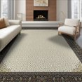 thumbnail image 1 of ODIKA 8'x10' Washable Area Rug Spotted Farmhouse Interlocking Border Salt Speckled Abstract for Dining Room, Large Office, Lounge, Non-Slip Chair-Friendly Mat, 1 of 7