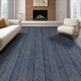 thumbnail image 1 of ODIKA Stripe Zigzag Stripes Boho Bordered Herringbone Interlocking Refined Structured Foldable Easy Care for King Size Bedroom, Master Suite, Under Bed, 1 of 7