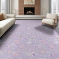 thumbnail image 1 of ODIKA 8'x10' Washable Area Rug Toss Whimsical Clusters Pastel Scatter Butterfly Motifs for Living Room, Under Sectional, Family , Durable, Non-Slip, 1 of 7